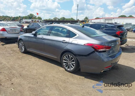 2015 Hyundai Genesis 3.8 из США, поврежденный, VIN KMHGN4JEXFU096136